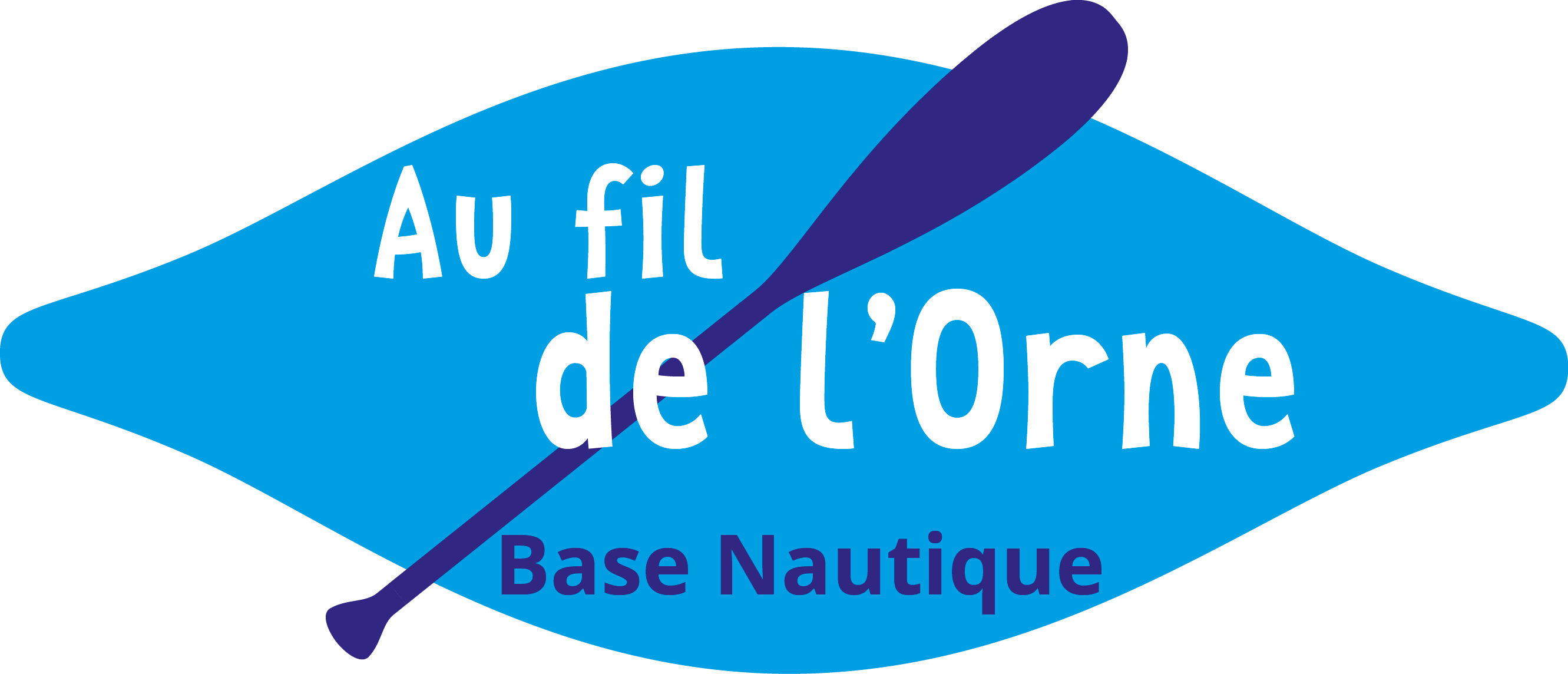 Au fil de l'Orne-logo-base nautique-location-loisir-tourisme-bateau électrique-pédalo-Caen-Calvados-Normandie